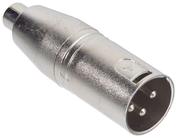 Adapatador XLR 3P macho a RCA Hembra