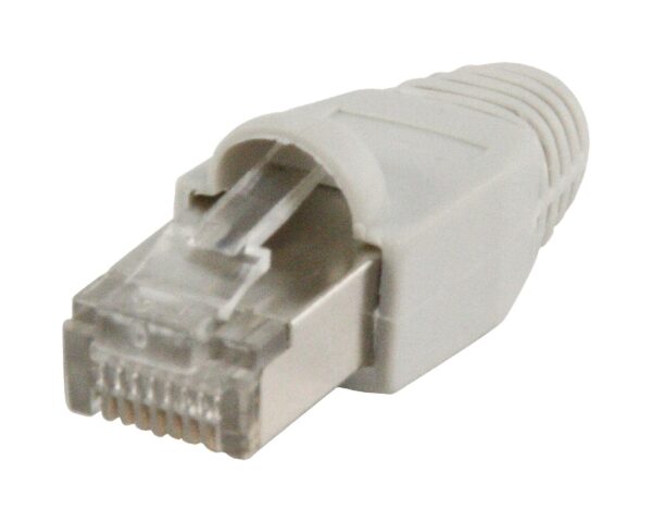 Conector aereo plástico RJ45 con capuchón incluido