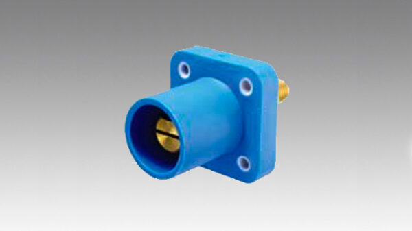 Conector Camlok Macho Chasis AZUL 400A