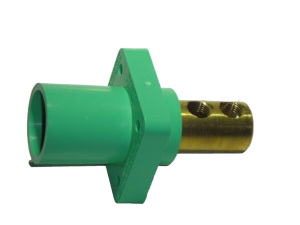 Conector Camlok Macho Chasis VERDE 400A