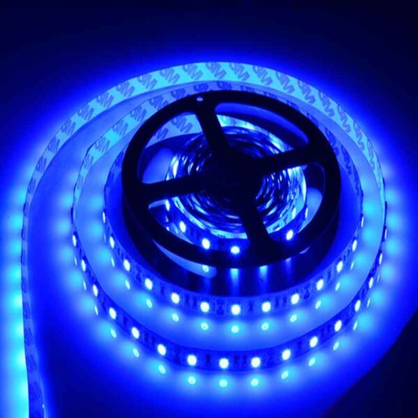 Tira de led 5mts super brillante Azul 60 Led/mt 24V 14,4W/mt