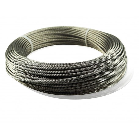 Mt lineal de cable Trenzado inox 316 2.00-7x19