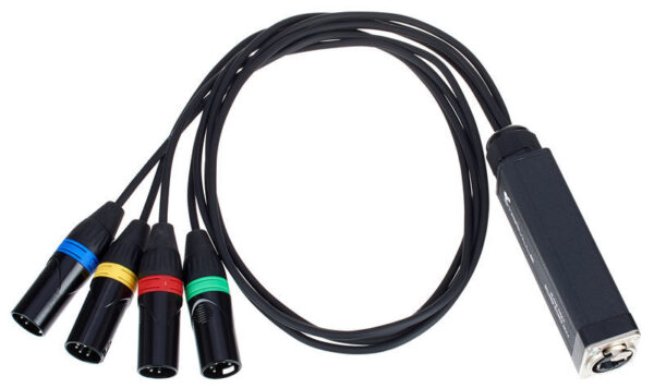 Distribuidor splitter de RJ45 a 4XLR 5P Macho