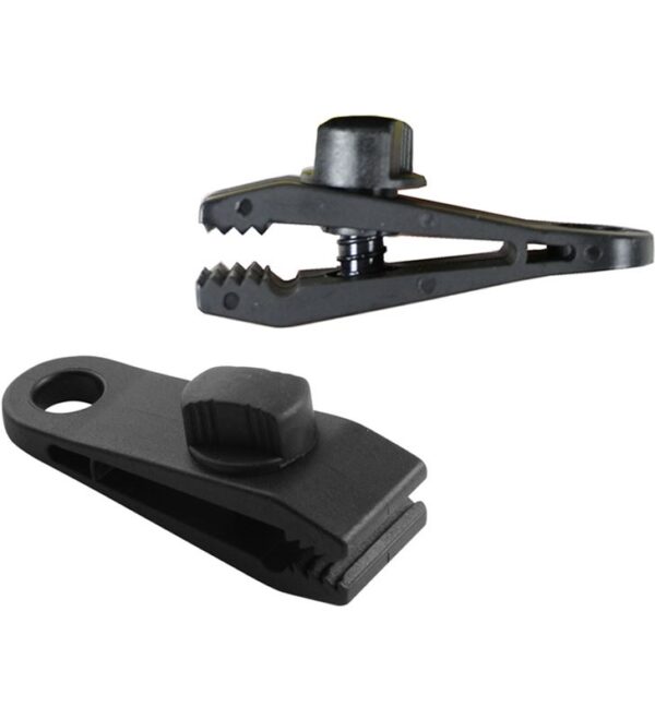 Kit de 4 clip/mordaza para sujecci?n de telas, tolos