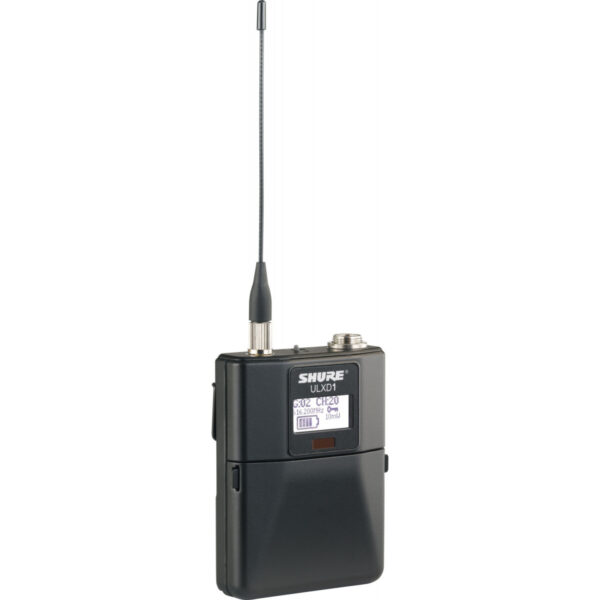 Transmisor de Petaca Shure  ULXD1 H51 con Conector TQG 534-598MHz